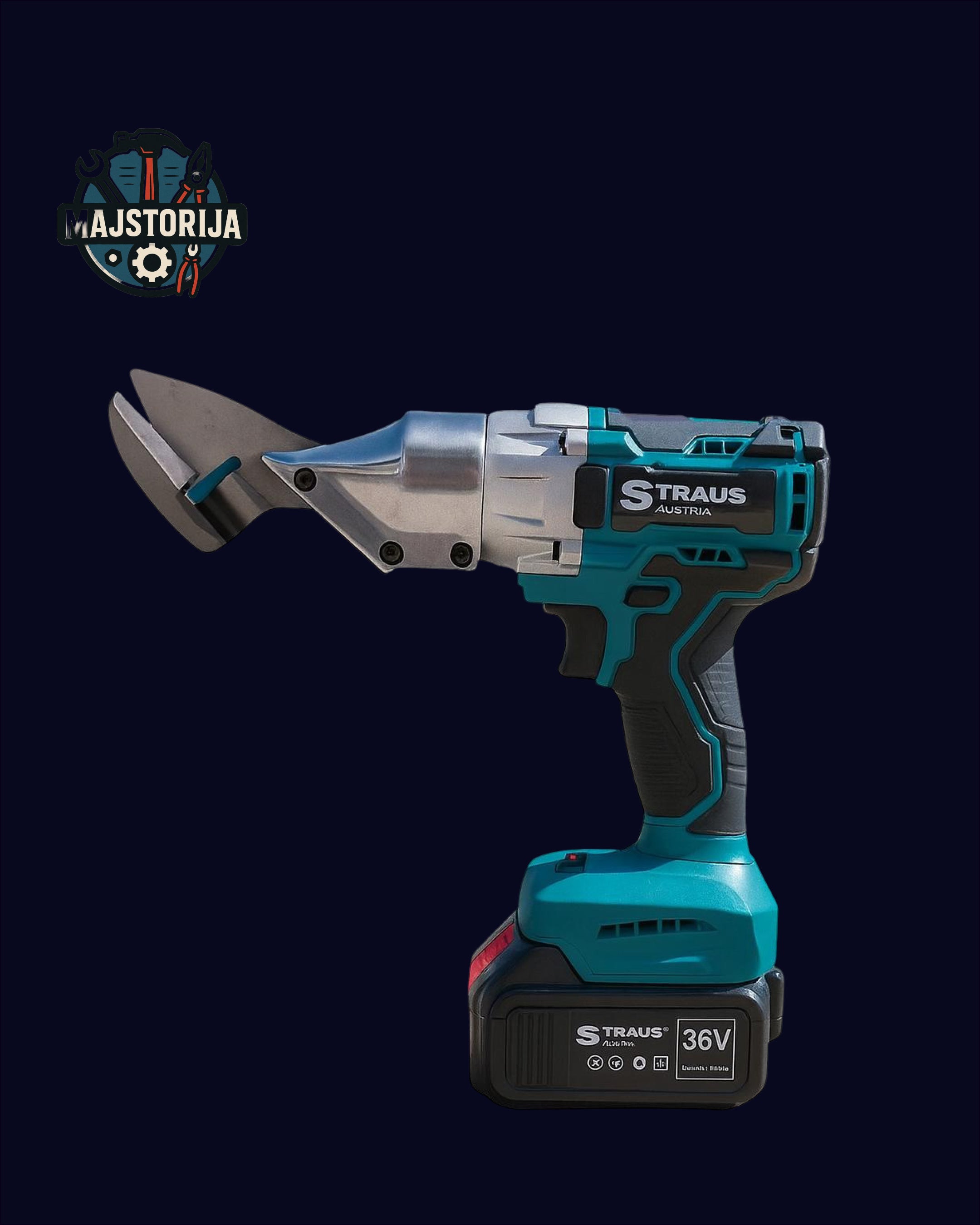 AKU makaze za rezanje lima STRAUS AUSTRIA 36V – PRO verzija