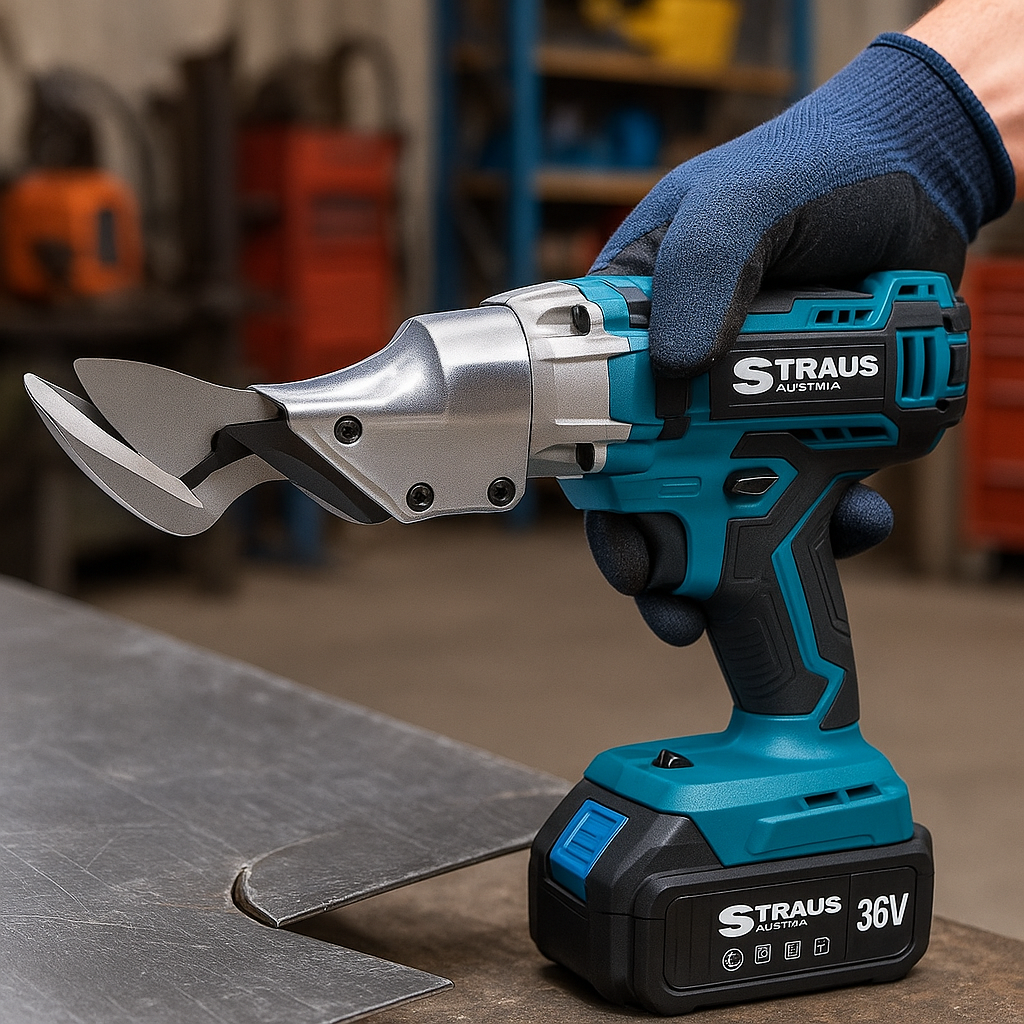 AKU makaze za rezanje lima STRAUS AUSTRIA 36V – PRO verzija
