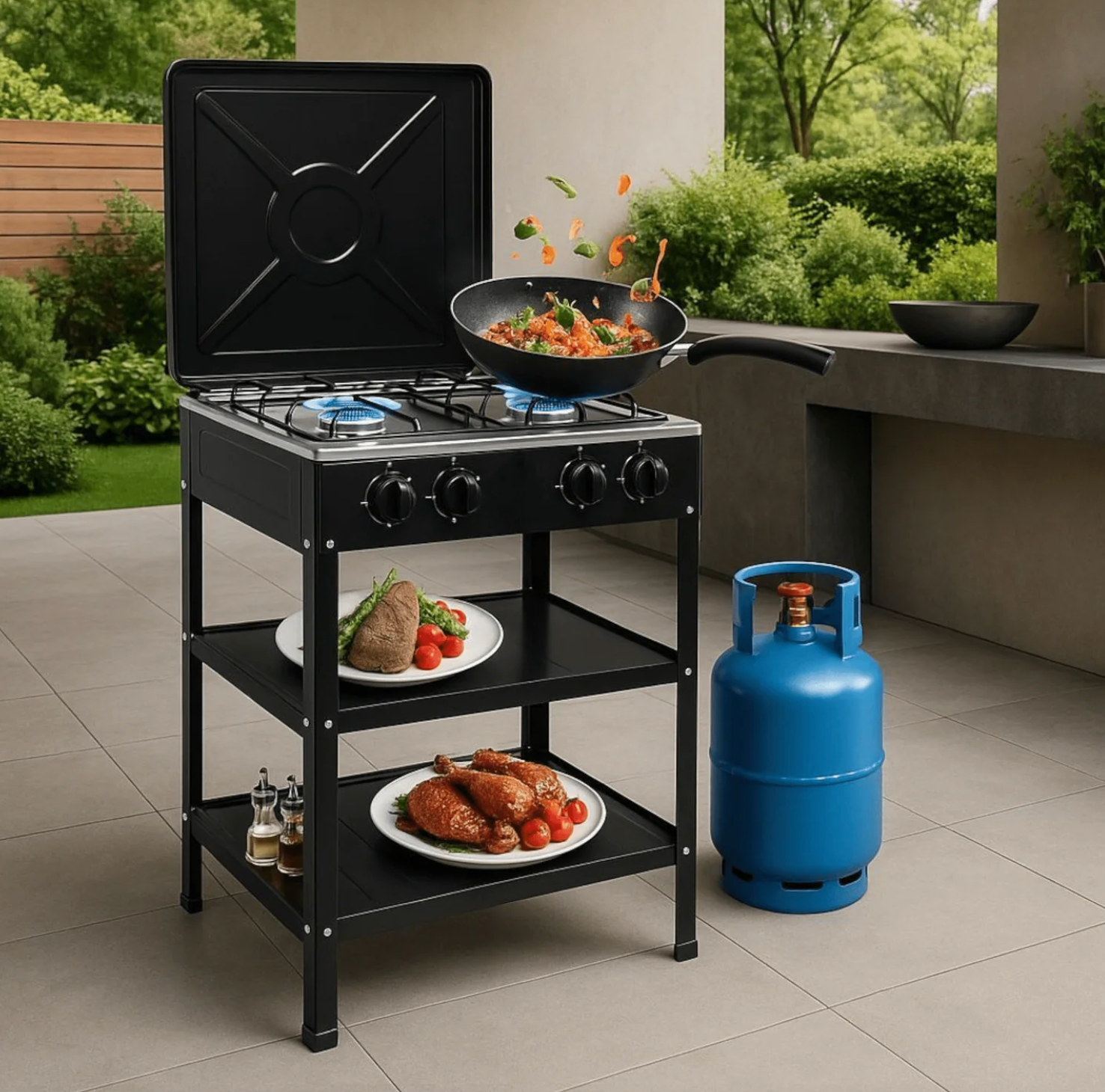 Plinska kuhinjska ploča sa 4 plamenika - "BOKO"