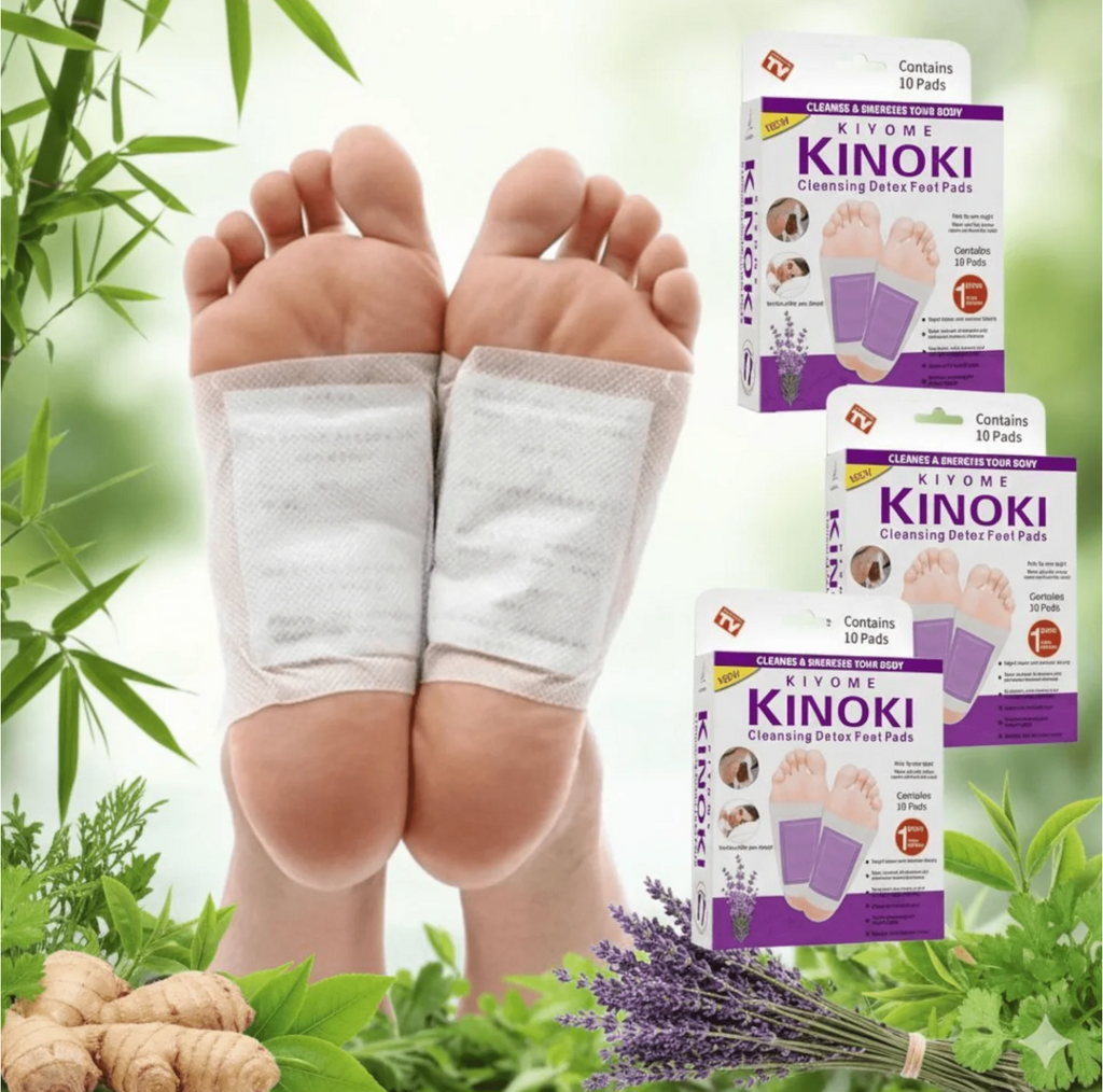 3 paketa detoksikacijskih jastučića za stopala "Kinoki"