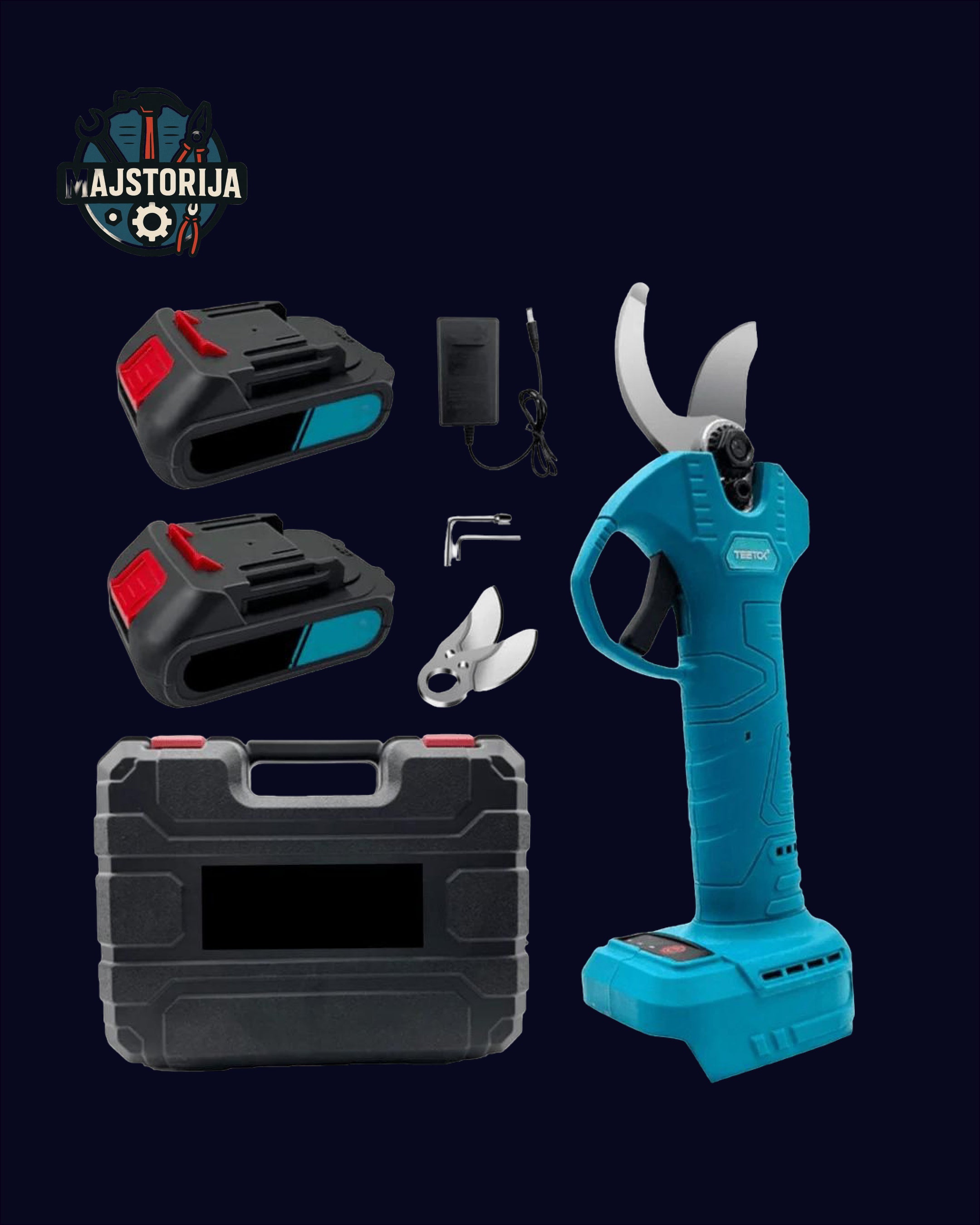 Aku makaze za grane + DVIJE baterije