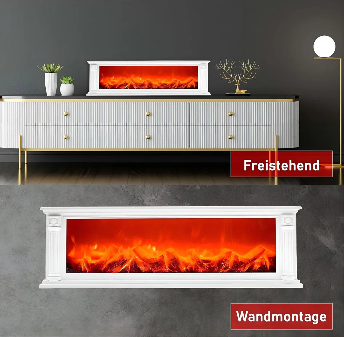 LED dekorativni kamin s efektom plamena