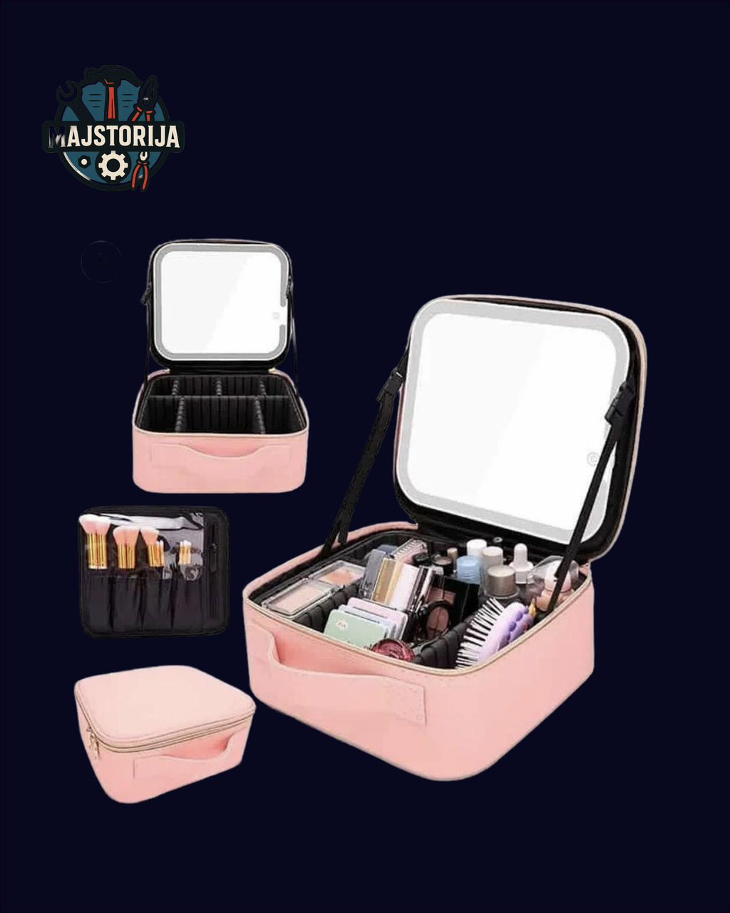 Torba za šminku s LED ogledalom