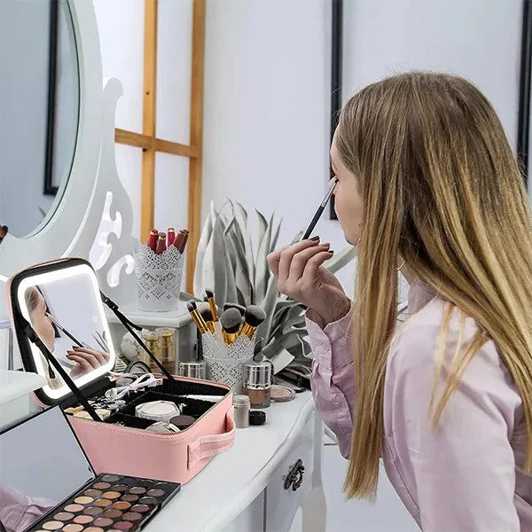 Torba za šminku s LED ogledalom