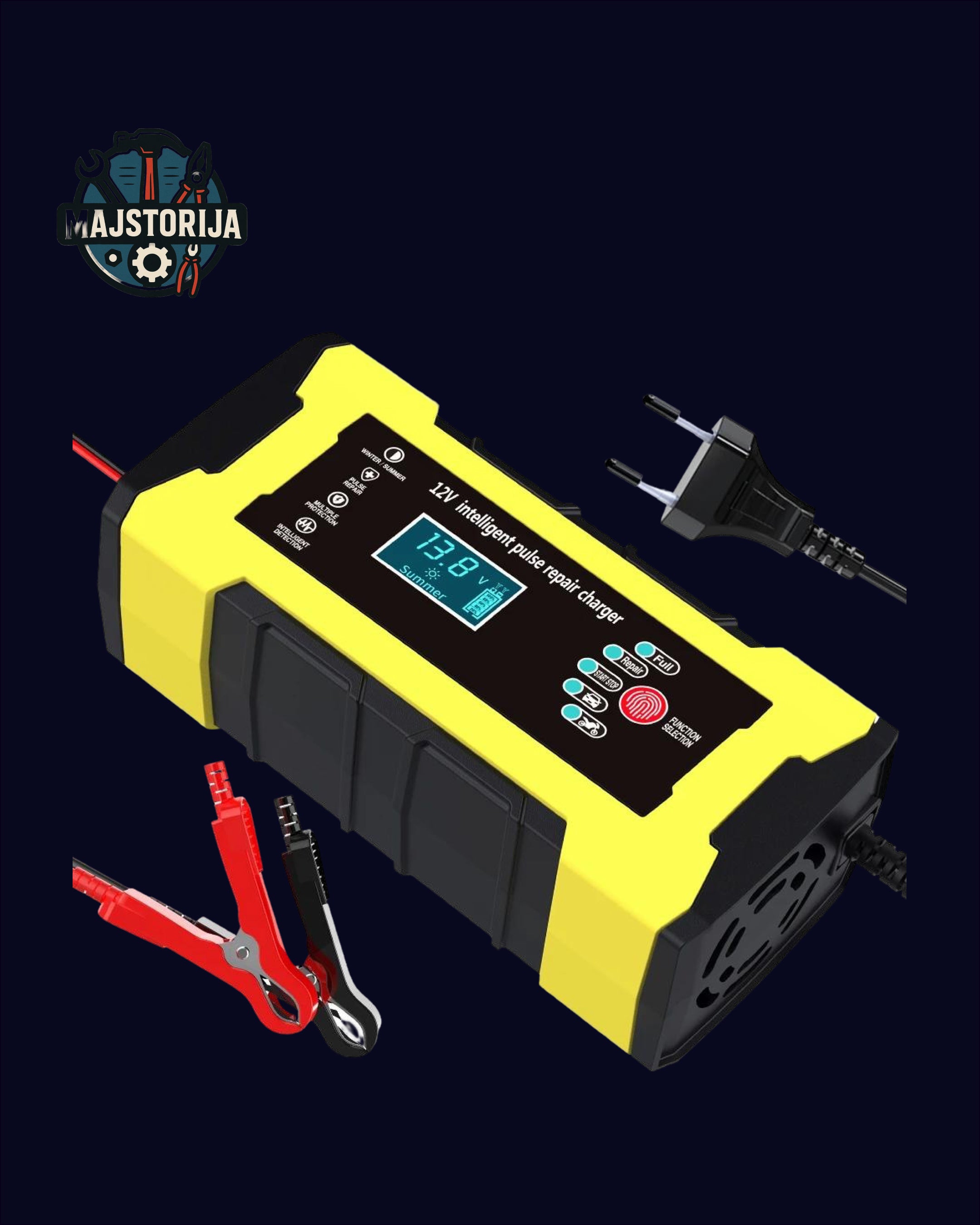 Automatski starter + punjač za akumulator (2u1) – 12V, 10A